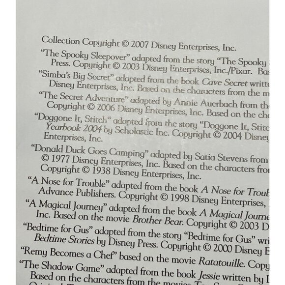 Disney Bedtime Favorites First Edition Hardcover Book - Picture 12 of 16